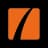 Orange square with a black curved line diagonally across, resembling a stylized road or path.