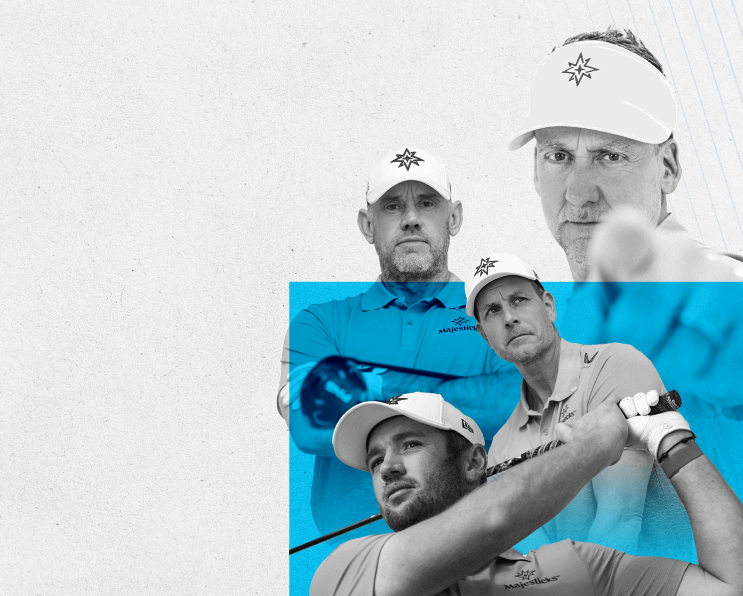 Lee Westwood, Ian Poulter, Henrik Stenson, Sam Horsfield, Majesticks collaboration with trackman tournament