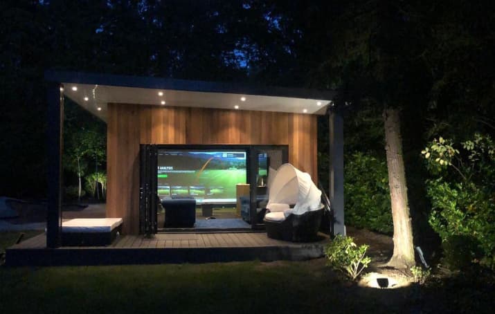 TrackMan Golf Simulator Garden Setup