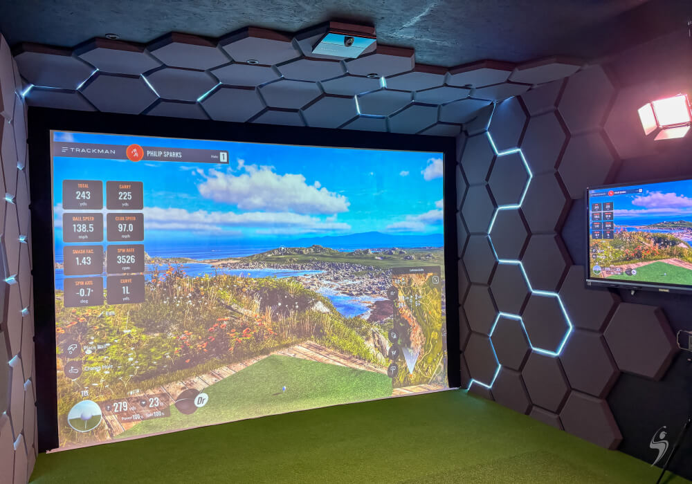 Illustration of Private Golf Lessons In Penthouse Apartments With Simulator