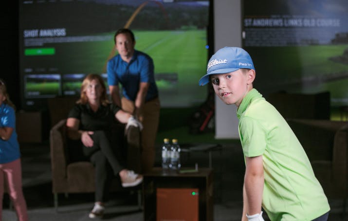 TrackMan Golf simulator for all ages