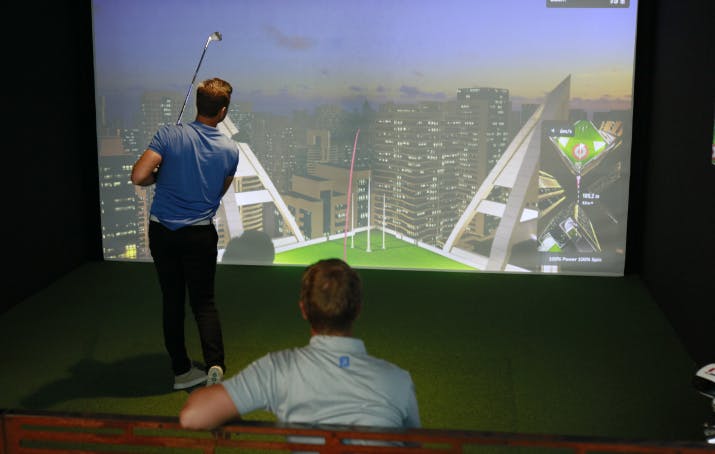 TrackMan Golf Simulator compete and improve